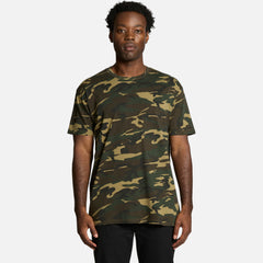 Male model wearing Look Design custom t-shirt in camouflage