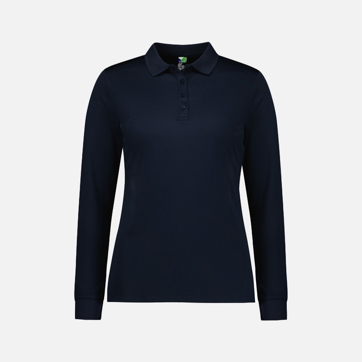 Look Design custom branded polos in navy