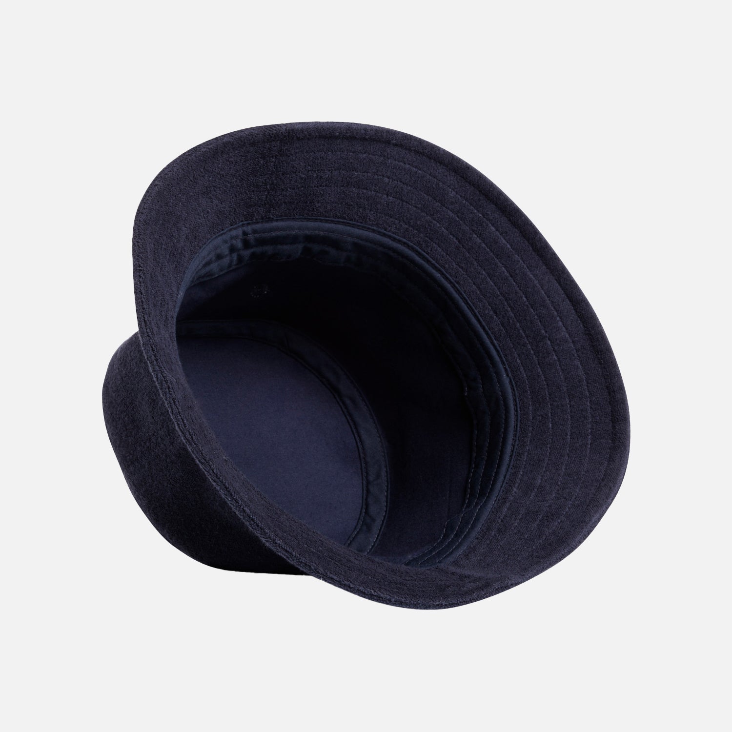 Look Design custom branded Terry Bucket Hat in navy