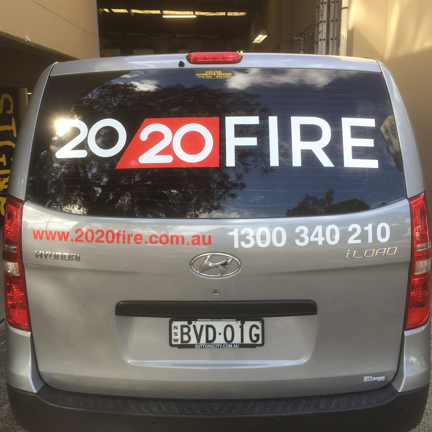 Look Design custom branded vehicle full wraps on the back of a van
