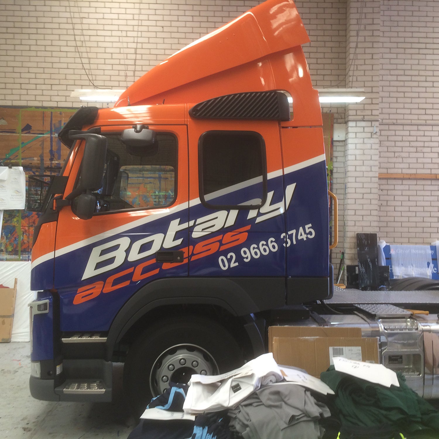 Look Design custom branded vehicle full wraps on a truck cab