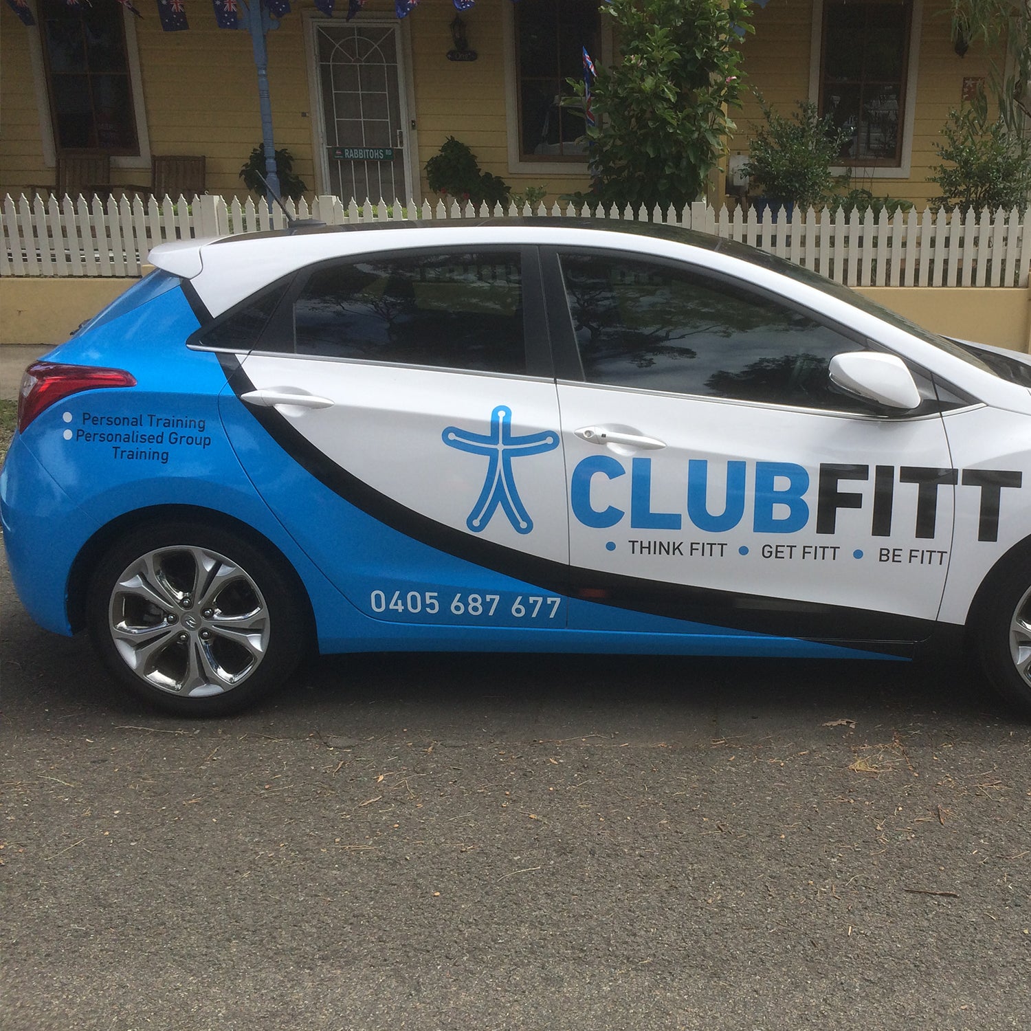 Look Design custom branded vehicle full wraps on a hatchback car