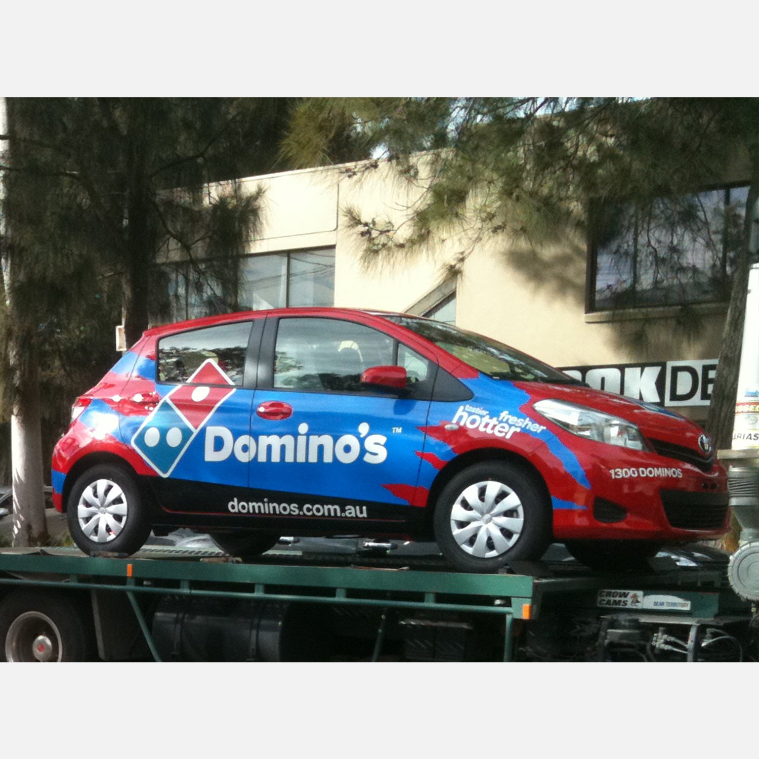 Look Design custom branded vehicle full wraps on a hatchback car