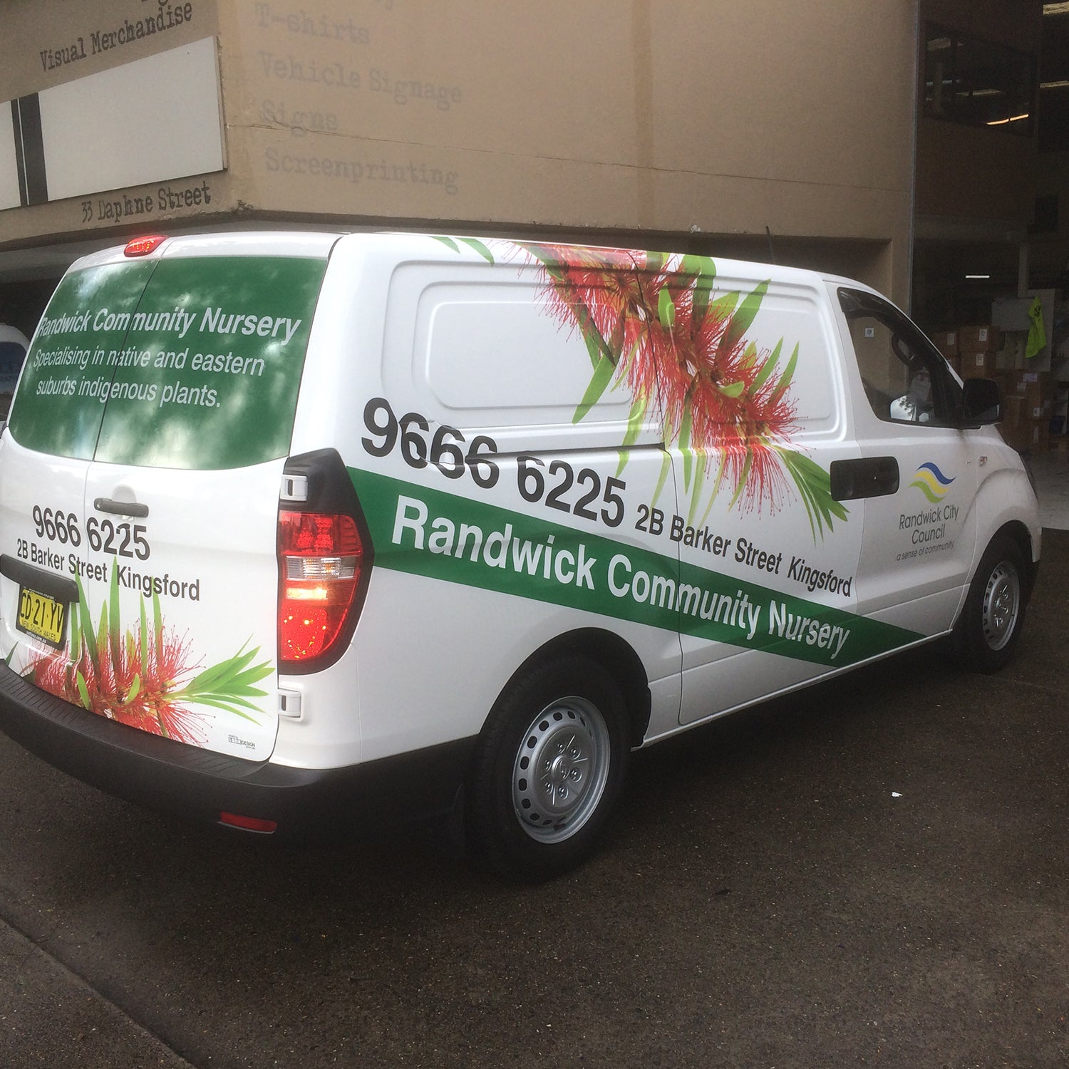 Look Design custom branded vehicle full wraps on a van